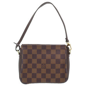 Louis Vuitton Damier Ebene Brown Truth Makeup Accessory Clutch Bag